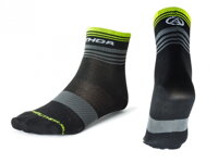 AUTHOR Ponožky ProLite X0 černá/šedá/žlutá-neonová
