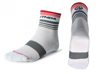 AUTHOR Ponožky ProLite X0 bílá/šedá/červená