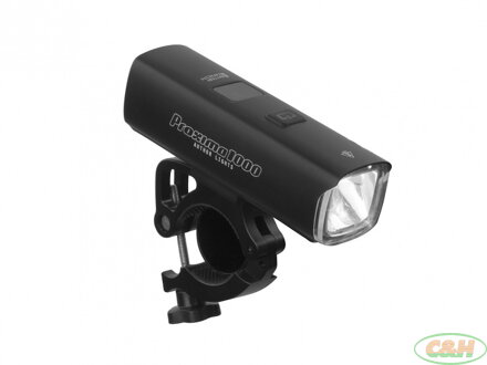 AUTHOR Světlo př. PROXIMA 1000 lm / HB 22-38 mm USB Alloy černá