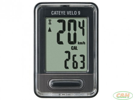 CATEYE Cyklopočítač CAT Velo 9 (VL820) černá