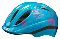 přilba KED Meggy II Trend M lightblue flower 52-58 cm