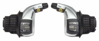 řazení SHIMANO Revo SL-RS45-7sp. stříbrné, pár, v krabičce