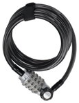zámek MAGNUM spirála 1500x8 mm 4 x stavitelný kód s osvětlením