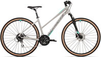 kolo Rock Machine CrossRide 300 lady (M) gloss light grey/dark grey/mint