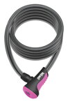 zámek ONGUARD lanko 1200x8 mm růžový 2klíče