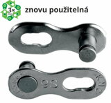 spojka řetězu KMC  9 speed EPT povrch, šedý, balení 2 ks, cena za balení