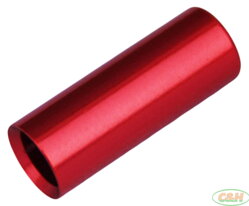 koncovka bowdenu MAX1 CNC Alu 4 mm červená 100 ks