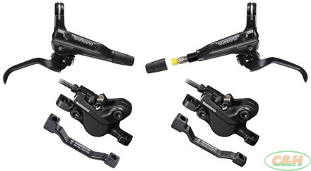 brzda kotoučová SHIMANO MT501 černá p+z (750+1500 mm) komplet bez kotoučů, čer.hadice (zadní J-kit)