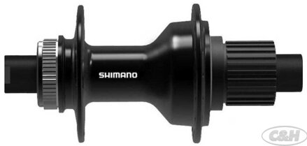 náboj disc SHIMANO FH-TC500-MS-B 32d Center lock 12mm e-thru-axle 148mm 12 speed zadní černý