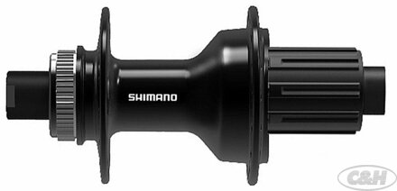 náboj disc SHIMANO FH-TC600-HM-B 32d Center lock 12mm e-thru-axle 148mm 8-11 speed zadní čer.