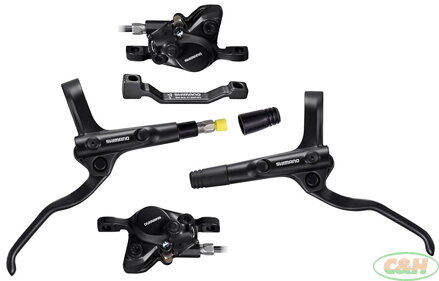 brzda kotoučová SHIMANO MT200, p+z (900+1700 mm), adaptér, komplet bez kotoučů (zadní J-kit)
