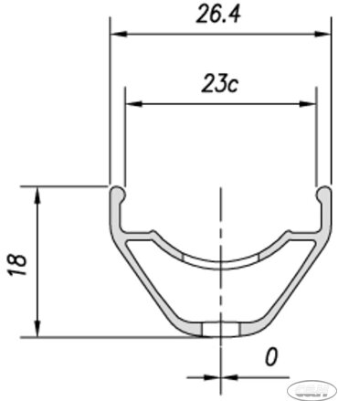 ráfek MACH1 29" FRZ-XC 32děr/černý
