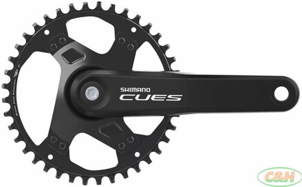 kliky SHIMANO Cues FC-U4000-1, 175mm, 40 zubů, černé, 11,10,9 speed, pro osu čtyřhran, v krabičce