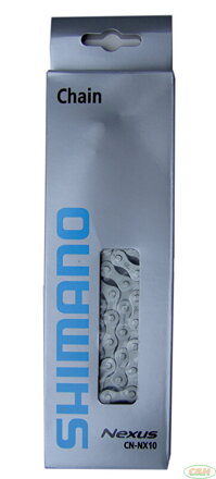 řetěz SHIMANO CN-NX10 114 čl. stříbrný 1/2"x1/8"  1-3 speed v krabičce
