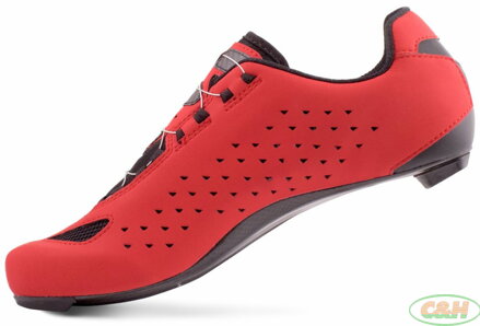tretry LAKE CX219 Carbon červeno/bílé vel.44,5