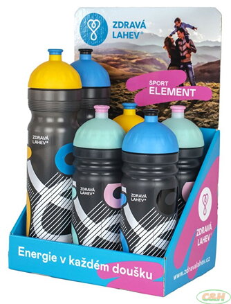Zdravá lahev Sport Element -  set 6 ks