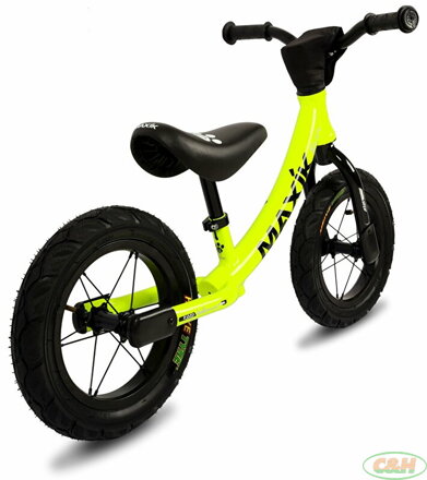 odrážedlo MAXÍK Evo Lite fluo žlutá/černá