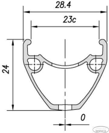 ráfek MACH1 29" Pulse 23 32děr/černý