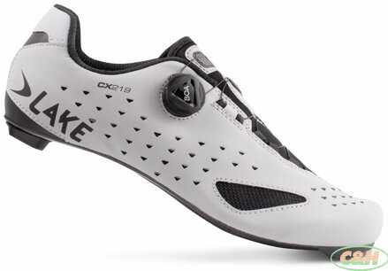 tretry LAKE CX219 Carbon reflexní stříbrná/černá vel.42
