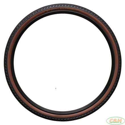 plášť K-SERIES Crusher Gravel 700x40C 120 TPI TLR kevlar, hnědý bok