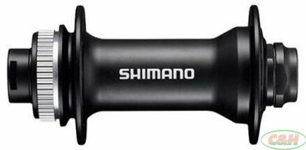 náboj disc SHIMANO HB-MT400-B 32děr Center lock 15mm e-thru-axle 110mm přední černý v krabičce