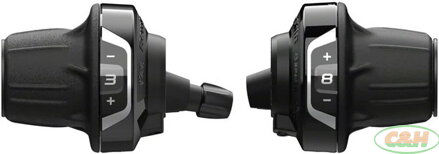 řazení SHIMANO Revo SL-RV400-8 3x8 speed pár, v krabičkách