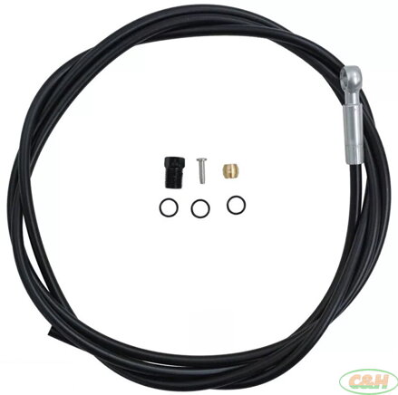 hydraulická hadička SHIMANO SM-BH90-SBML-A černá, 1700 mm, s přírubou, na blistru