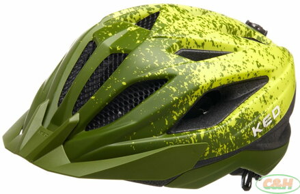 přilba KED Street Junior Pro S forest green yellow green matt 49-55 cm