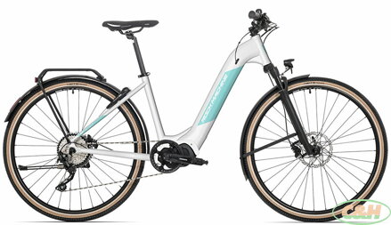 elektrokolo Rock Machine Crossride INT e400 lady touring (S) bílá/mentolová