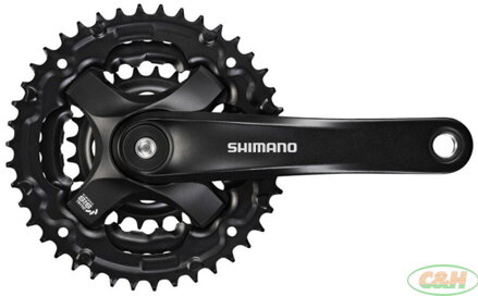 kliky SHIMANO Tourney FC-TY501-L 175mm 42-34-24 zubů, černé