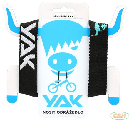 popruh YAK černá/tyrkysová