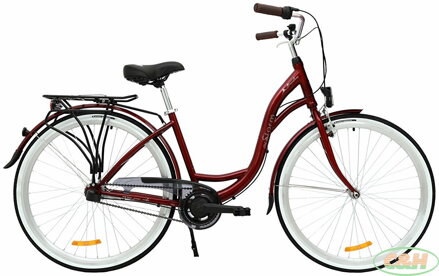 kolo STORM Barcelona 28" 3sp. 19" bordó