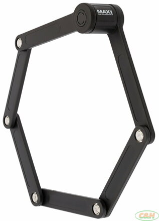 skládací zámek MAX1 Bull 850 mm černý