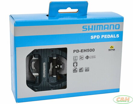 pedály SHIMANO SPD PD-EH500 s kufry SM-SH56 v krabičce