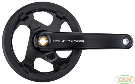 kliky SHIMANO Essa FC-U2000-1, 175mm, 40 zubů, černé, s krytem, 8,7 speed, v krabičce