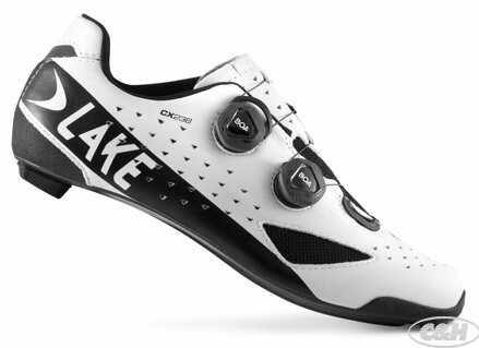 tretry LAKE CX238 Carbon bílo/černé vel.43