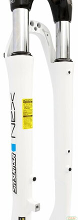 vidlice SR SUNTOUR 28" NEX DS A-head 1 1/8" lesklá bílá 63mm