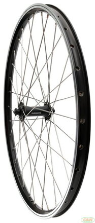 zapletené kolo 24" Shimano V-brake přední černé/stříbrné