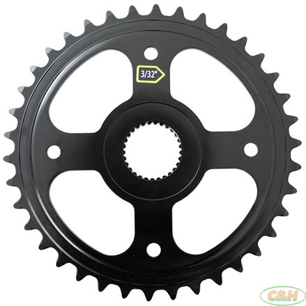 převodník BAFANG M210/M410 38 z, 3/32", černý