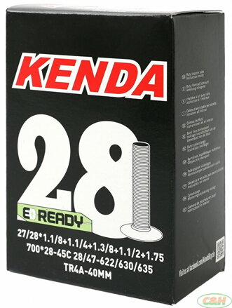 duše KENDA 700x28/45C (28/47-622/635) AV 40 mm celozávit