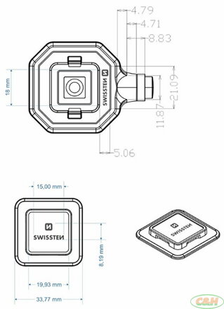 držák SWISSTEN Easy Lock do auta