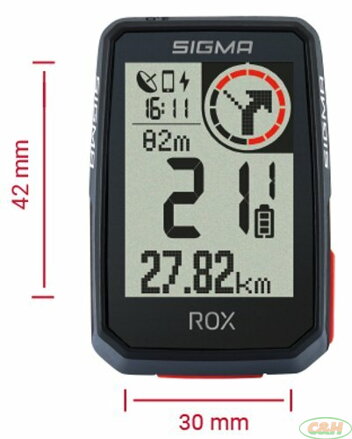 computer SIGMA Rox 2.0 GPS černý