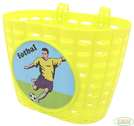 koš přední dětský zelený FOTBAL
