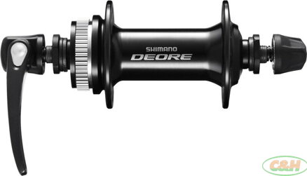 náboj disc SHIMANO Deore HB-M6000BL 32děr přední, Center lock, černý, v krabičce