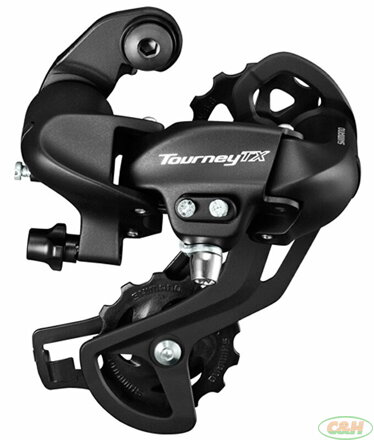 měnič SHIMANO RD-TX800 bez háku 7/8 speed černý, v krabičce