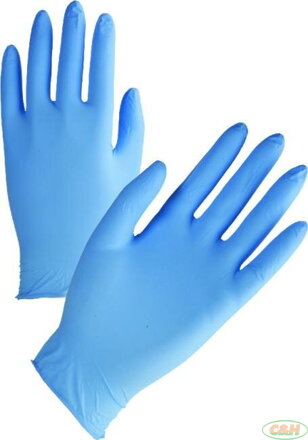 servisní nitrilové rukavice modré nepudrované vel.XL balení 180ks