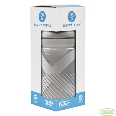 Zdravá lahev 0,5 l Sport XO stříbrná