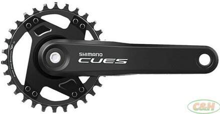 kliky SHIMANO Cues FC-U4000-1, 175mm, 30 zubů, černé, 11,10,9 speed, pro osu čtyřhran, v krabičce