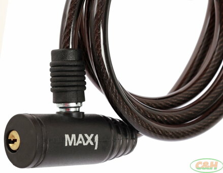 zámek spirála MAX1 1500x8 mm černý