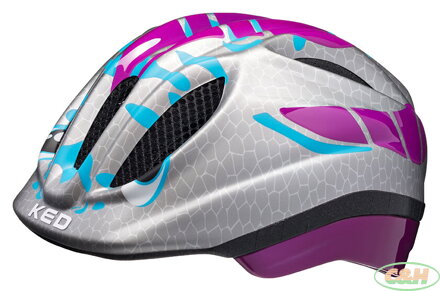 přilba KED Meggy II Trend S Dino Violett Silver 46-51 cm